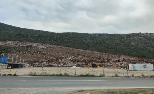 δερβενάκια κορινθίας εργοταξιο στο δρομο