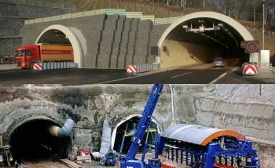 Libouchec επανω και Panenska tunel κάτω