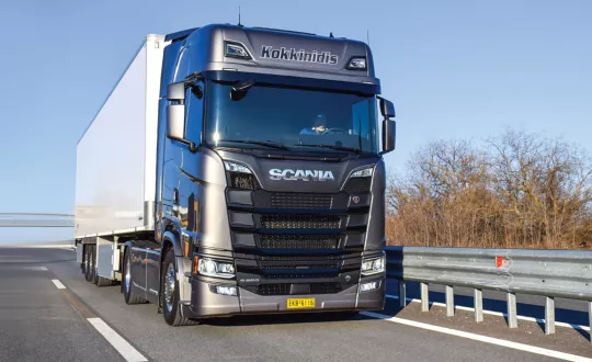 Tο νέο Scania S650 της Kokkinidis Frigo Transport. Ο V8 κινητήρας του, θεωρούμε ότι είναι καλύτερος από όλους τους προηγούμενους.