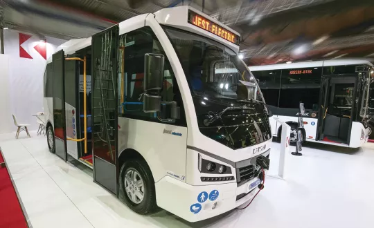 Το Jest Electric στο περίπτερο της MIETSEL στην έκθεση Transport Show 2018 της Αθήνας.