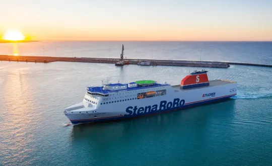 Υπερσύγχρονο πλοίο τύπου E-Flexer – Φωτό: Stena RoRo
