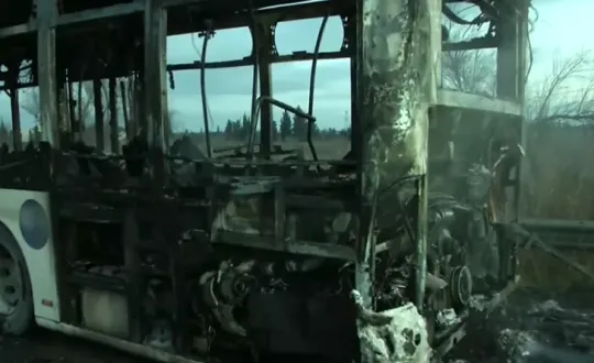 φωτιά σε λεωφορείο