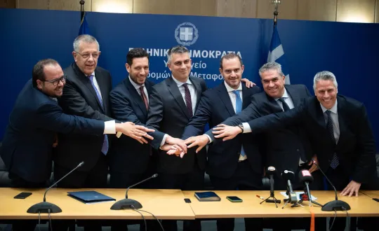 Τελετή παράδοσης – παραλαβής στο Υπουργείο Υποδομών και Μεταφορών
