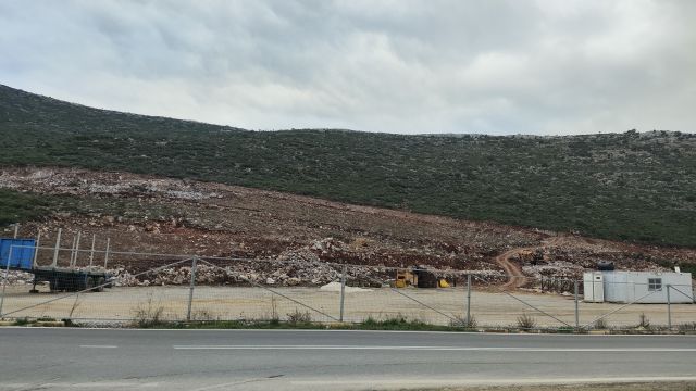 δερβενάκια κορινθίας εργοταξιο στο δρομο