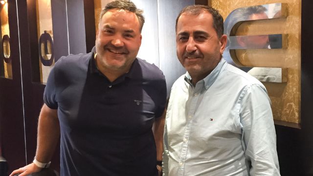 Από την συνάντηση στα γραφεία της ΟΦΑΕ: Αριστερά ο κ. Κώστας Αλεξόπουλος UNECE Chief Transport Facilitation and Economics και δεξιά ο κ. Απόστολος Κενανίδης, Πρόεδρος της ΟΦΑΕ.