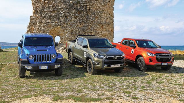 Το νέο Isuzu D-Max, το Toyota Hilux και το Jeep Gladiator
