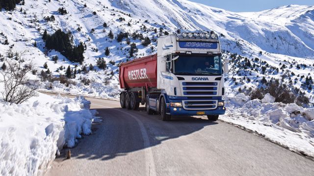 scania χιόνια καρδίτσα