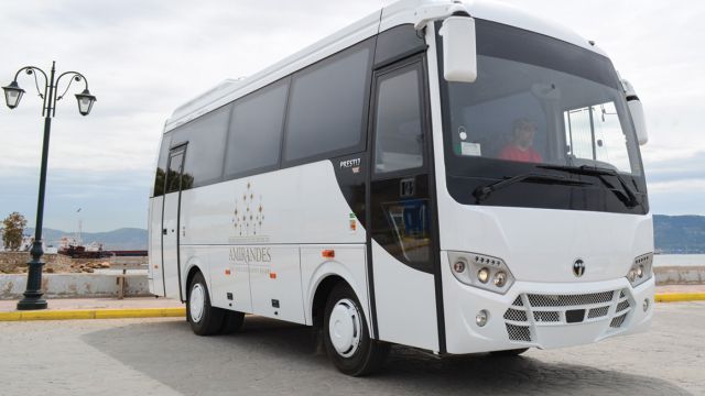 Η γραμμή κίνησης προέρχεται εξ ολοκλήρου από τη Mitsubishi, στοιχείο που συνιστά συγκριτικό πλεονέκτημα του Temsa Prestij SX.