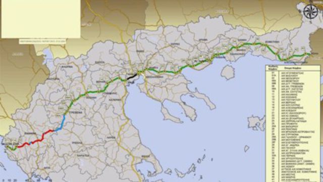 Οι 13 σταθμοί διοδίων της Εγνατίας Οδού