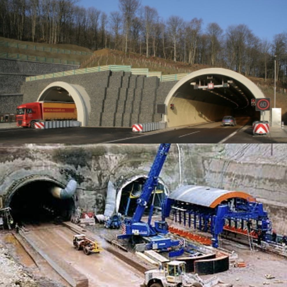 Libouchec επανω και Panenska tunel κάτω