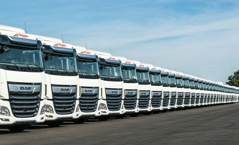 Η Girteka Logistics προχώρησε στην παραγγελία 1.500 επιπλέον μονάδων του DAF XF, ενώ μέσα στο 2018 είχε παραλάβει 500 ακόμα τράκτορες της ολλανδικής εταιρείας. 