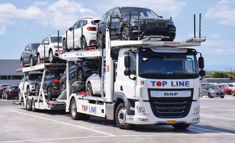 Το τελευταίο απόκτημα της εταιρείας Top Line μια σύγχρονη αυτοκινητάμαξα πάνω σε DAF CF 450 FA Low Deck Euro 6. Η αυτοκινητάμαξα είναι της εταιρείας Kassbohrer και είναι συνδεδεμένη με δορυφορικό σύστημα παρακολούθησης. 