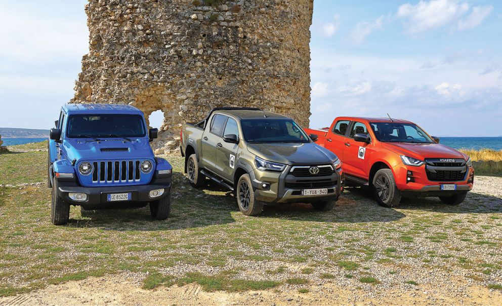 Το νέο Isuzu D-Max, το Toyota Hilux και το Jeep Gladiator