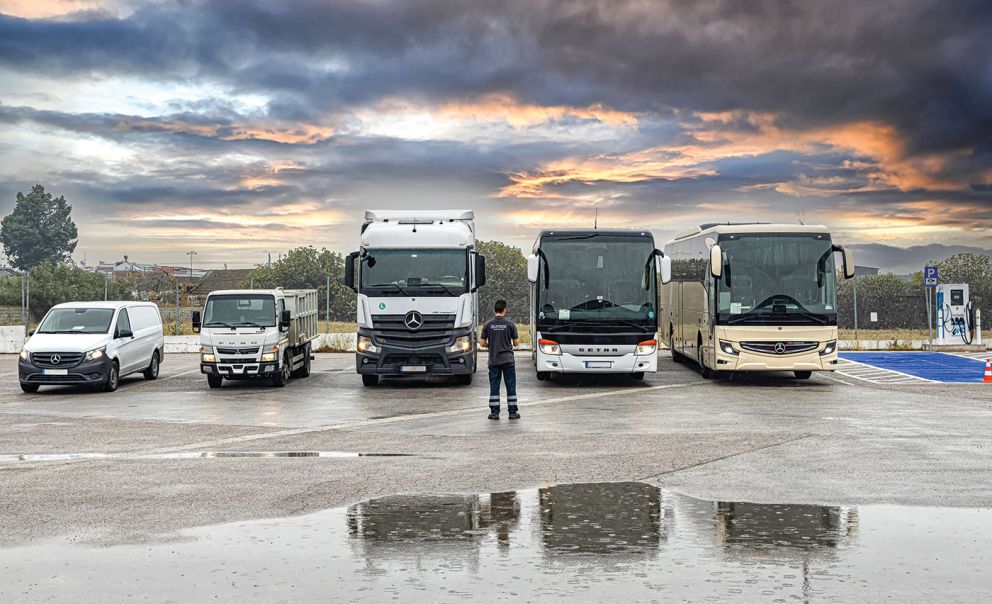 Όλη η γκάμα των επαγγελματικών Mercedes-Benz, Fuso & Setra μπορεί τώρα να εξυπηρετηθεί στα Service Centers.