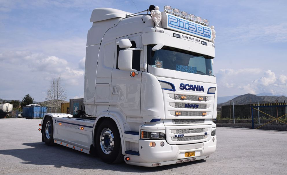 Scania Pitsos junior. Ο Βασιλιάς της Πίτσος μεταφορικής από το Βόλο.