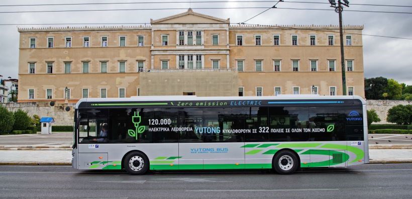 yutong electric bus athens
