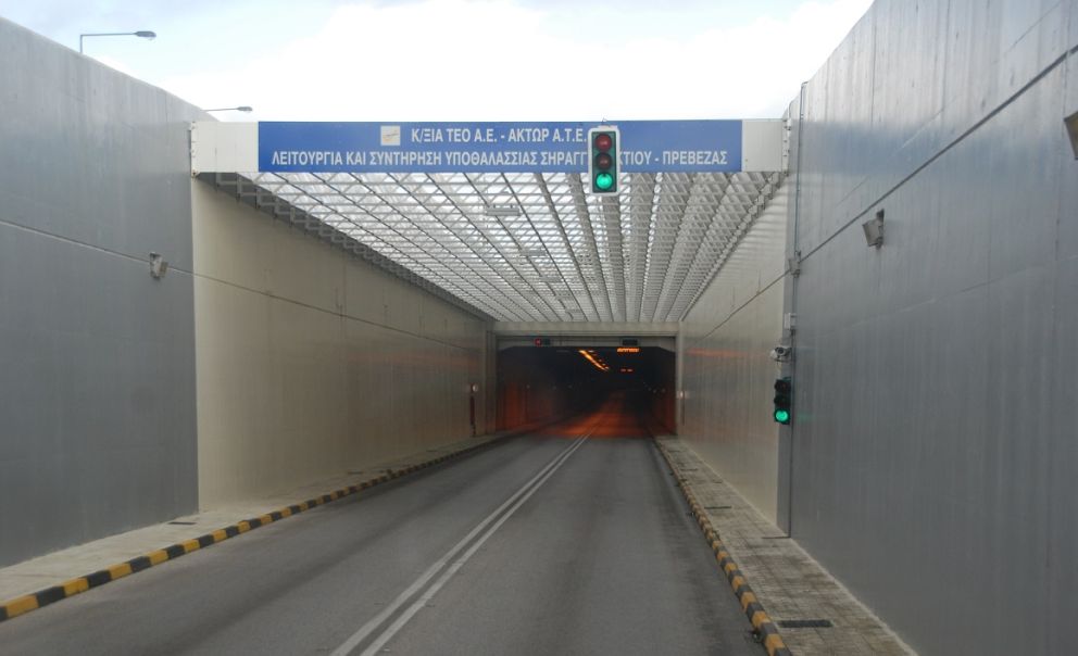 Κυκλοφοριακές ρυθμίσεις καθόλη τη διάρκεια της εβδομάδας, θα βρίσκονται σε ισχύ στην Υποθαλάσσια Σήραγγα Άκτιου – Πρέβεζας.
