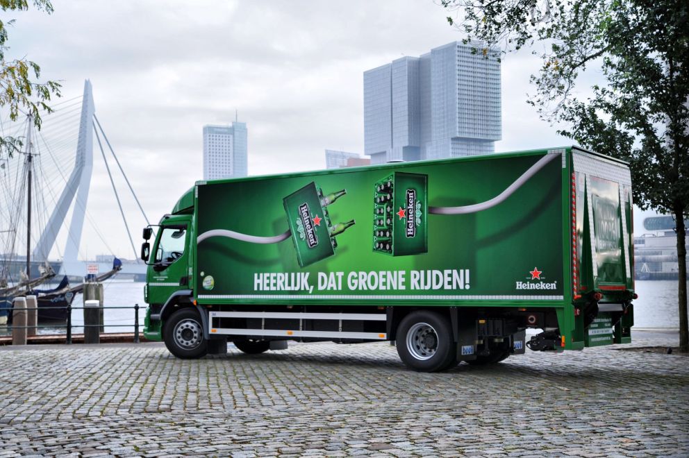 heineken electric truck