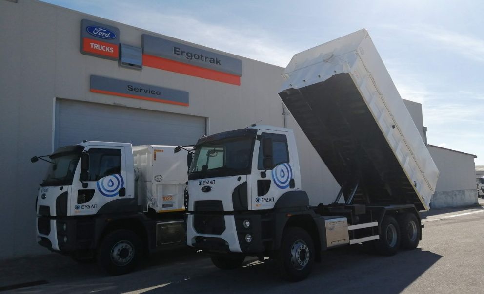 Τα νέα ανατρεπόμενα Ford 3542D 6X4 της ΕΥΔΑΠ.