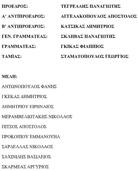 Εκτός ΠΣΧΕΜ ο Σκουλικίδης. Νέος Πρόεδρος ο Παναγιώτης Τεγρέλλης
