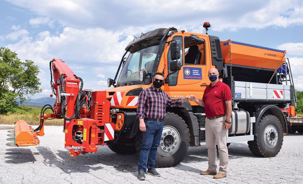 Ανδρέας Βεργίδης Κώστα Καββαδία  Unimog.