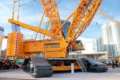 Γερανός Liebherr LR 11000 ειδικά για ανεμογεννήτριες