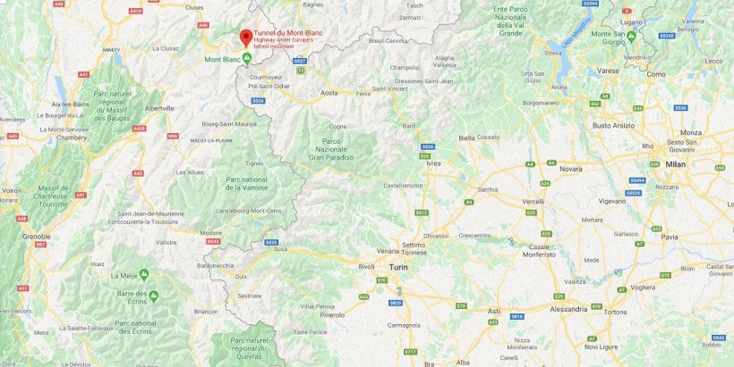 Εκτός σήραγγας Mont Blanc τα Euro 4 φορτηγά