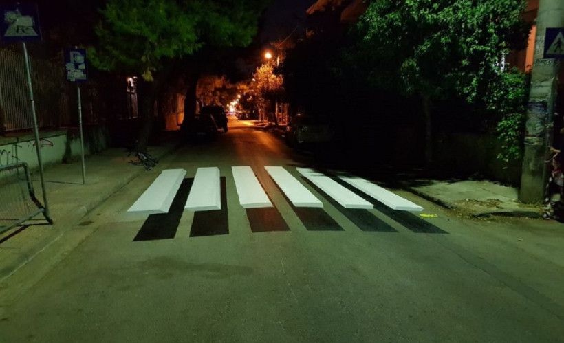 Στο Χαλάνδρι οι πρώτες 3D διαβάσεις πεζών