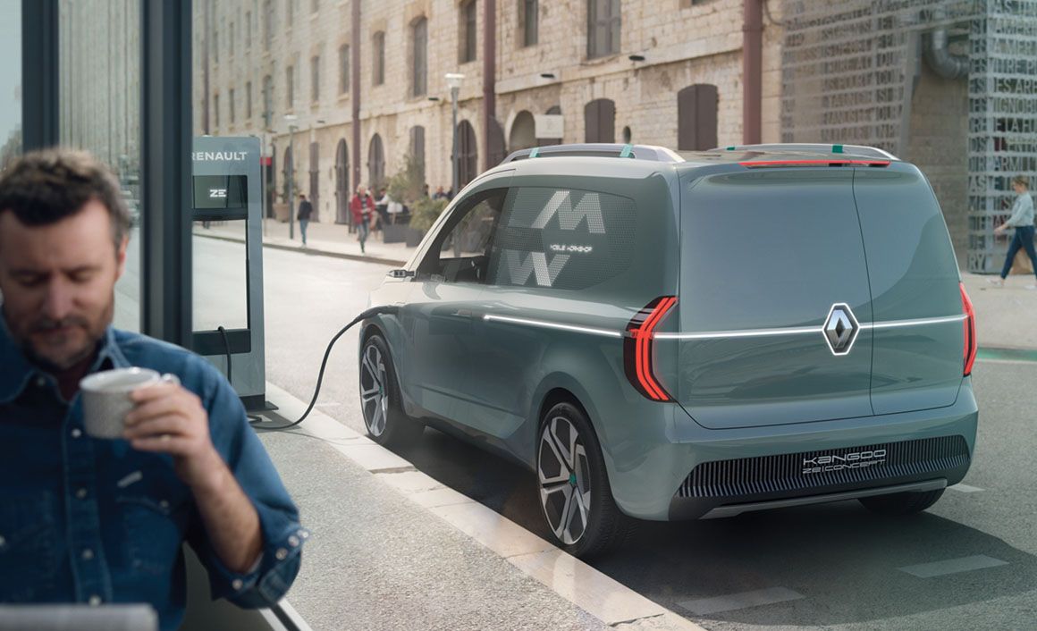Η σχεδιαστική σπουδή Kangoo Z.E.Concept δίνει μια αρκετά καλή ιδέα για τοσχήμα του μοντέλου νέας γενιάς, που είναι προτων πυλών