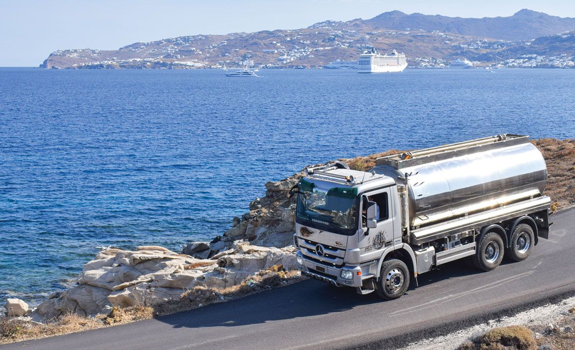 Το βυτίο του Actros έχει χωρητικότητα 20 κυβικά. 