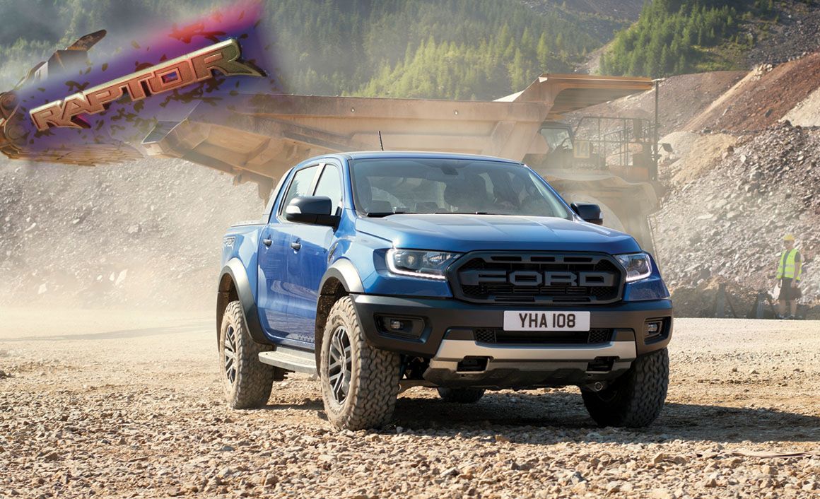 Το Ford Ranger Raptor προσφέρεται σε 5 χρώματα, δύο μεταλλικά (Shadow Black και Performance Blue) και τρία μη μεταλλικά (Frozen White, Colorado Red και Conquer Grey).