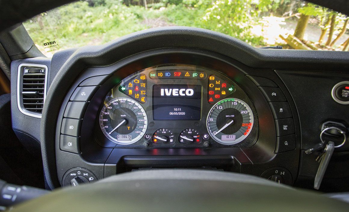 Στο νέο Iveco έχει μεταφερθεί αυτούσιος σχεδόν ο πίνακας οργάνων του Stralis 